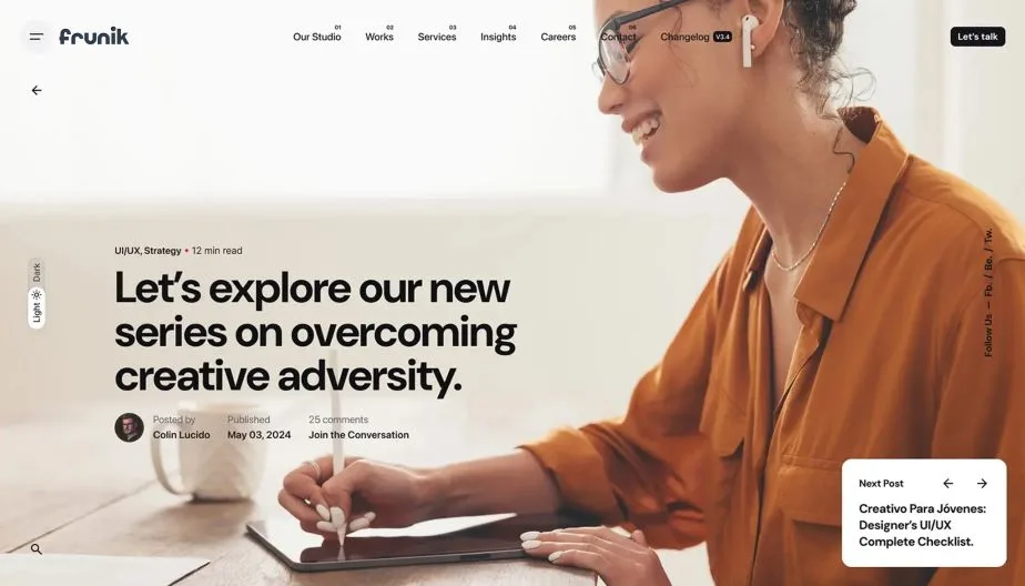 frunik website 5